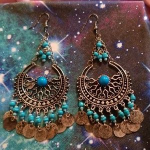 Gypsy style costume earrings